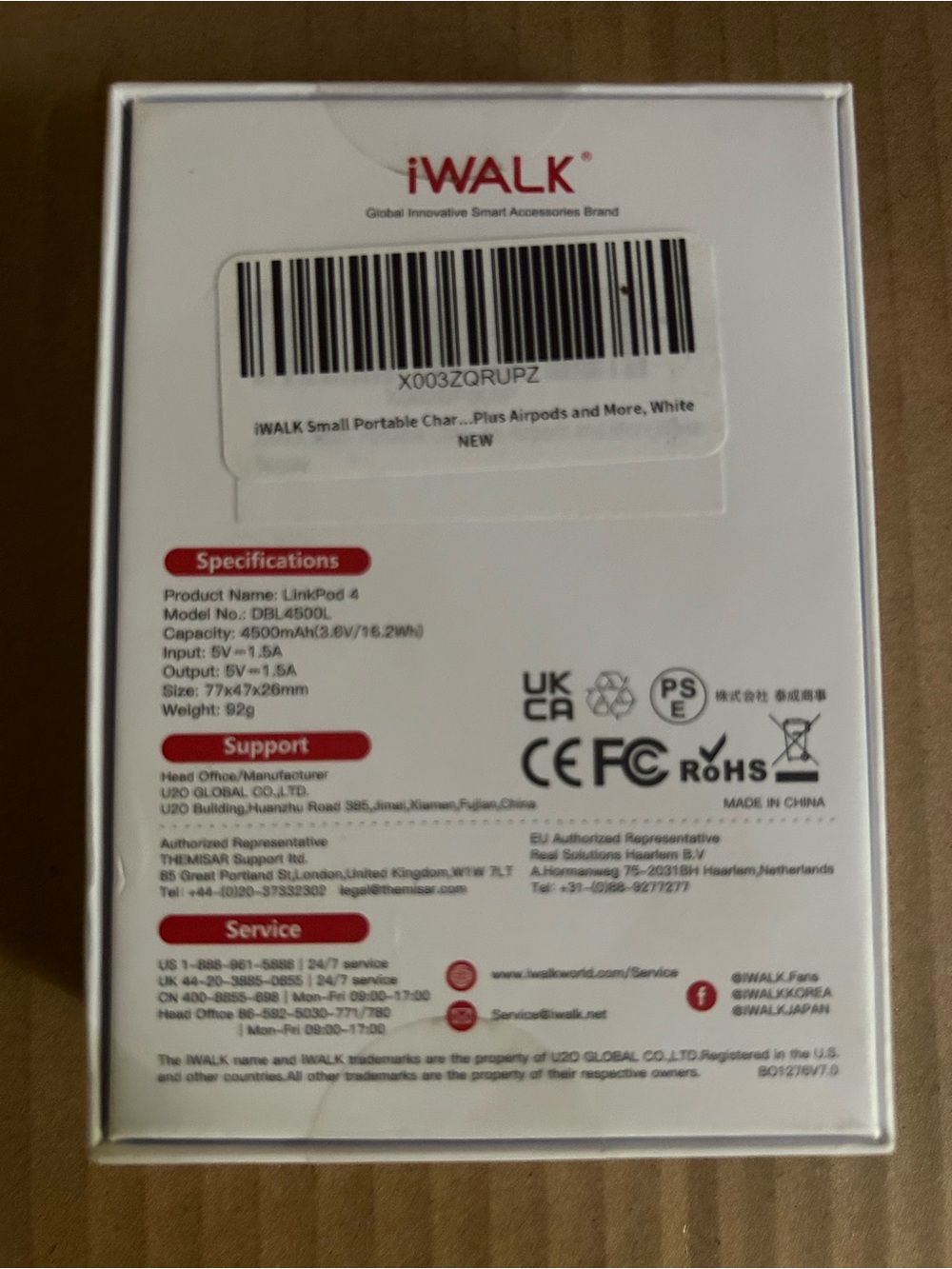 LinkMe FOR IPHONE ONLY 4 Portable Docking Charger — White NWT - Picture 7 of 7